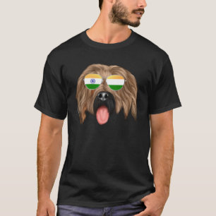 Camiseta India Bandera Briard Dog India Pocket