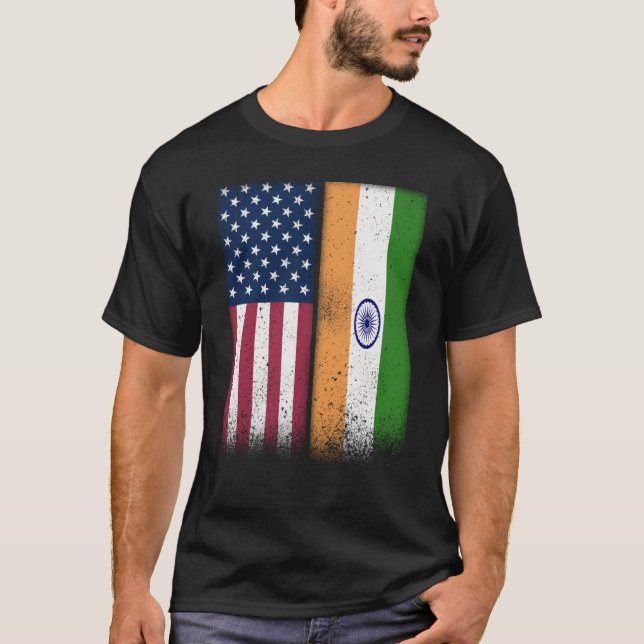 Camiseta India: Banderas indias americanas orgullosas de Es (Anverso)