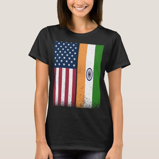 Camiseta India: Banderas indias americanas orgullosas de Es (Anverso)