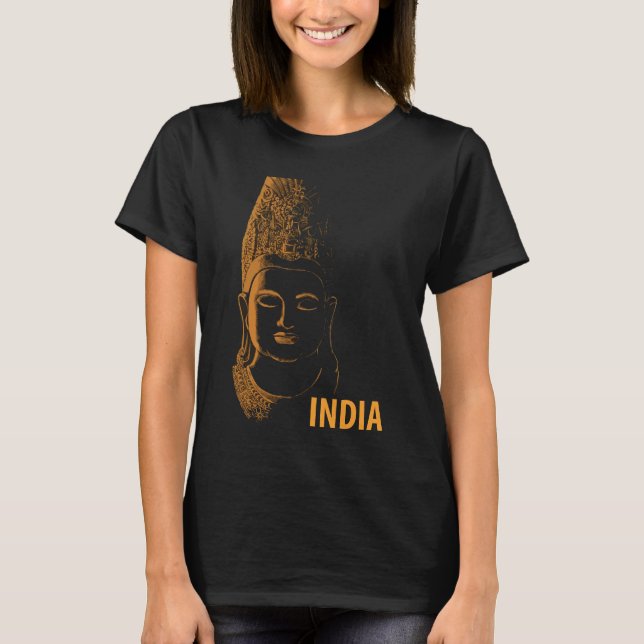 Camiseta India, cara de Buda (Anverso)