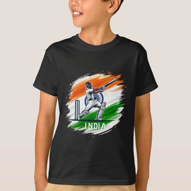Camiseta India Cricket 3  (Anverso)