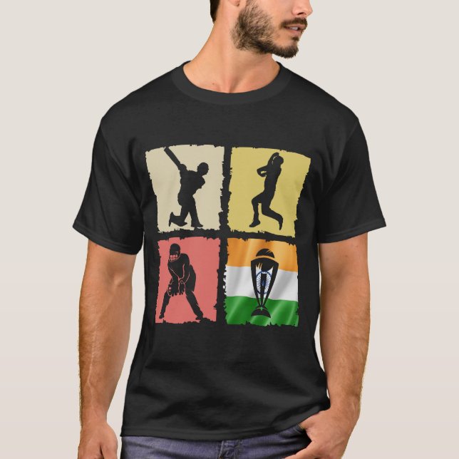 Camiseta India - Cricket India - Apoyen el críquet de la In (Anverso)