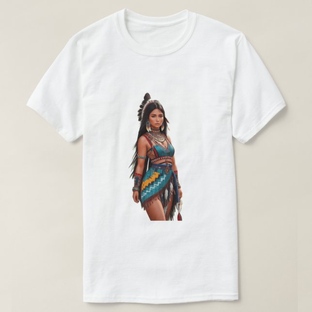 Camiseta índia da natureza (Diseño del anverso)