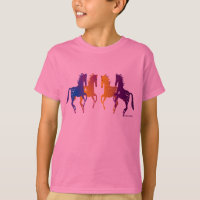 Camiseta india de los niños de los potros