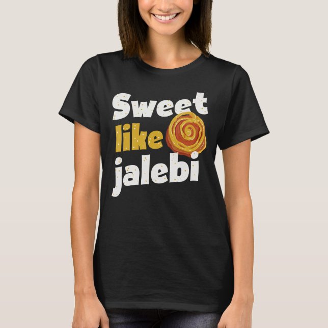 Camiseta India dulce como Jalebi (Anverso)