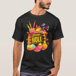 Camiseta India: Festival de Holi Polvo 2022 Colores hindúes