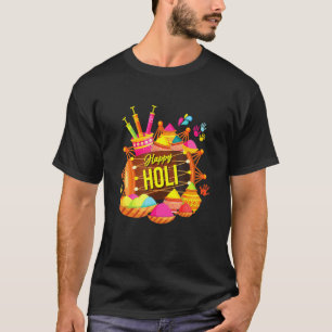 Camiseta India: Festival de Holi Polvo 2022 Colores hindúes