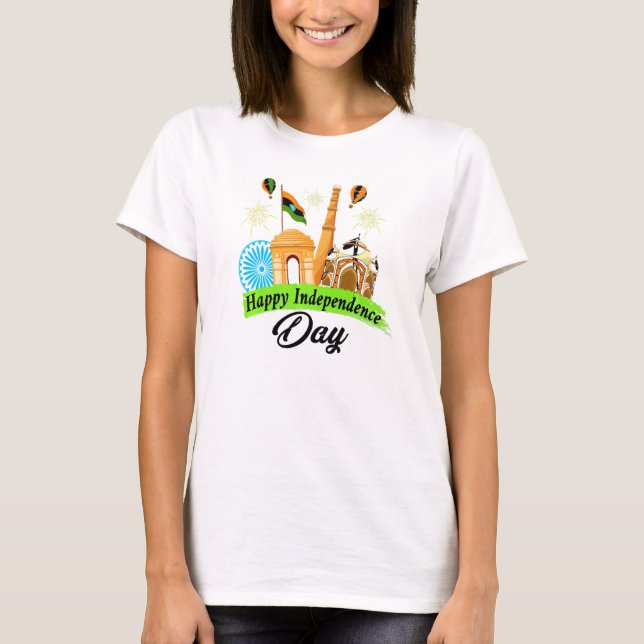 Camiseta India Independence Day August 15 2021 (Anverso)