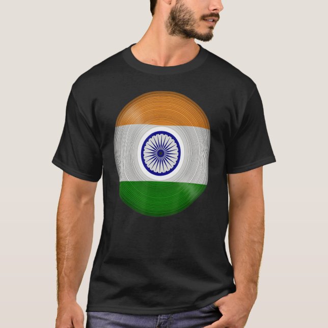 Camiseta India Music Vinyl Record Lp (Anverso)