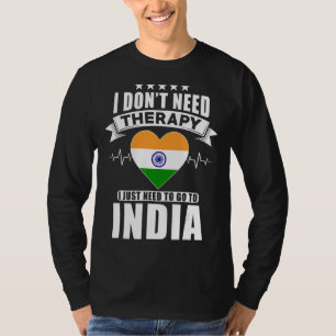 Camiseta India: No necesito terapia, solo necesito ir a mí