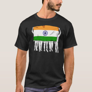 Camiseta India Orgullosa Día de la Bandera Hindú Ashok Chak