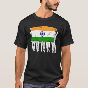 Camiseta India Orgullosa Día de la Bandera Hindú Ashok Chak