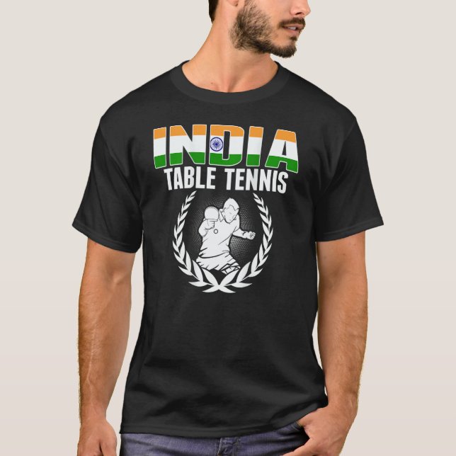 Camiseta India Table Tennis  Indian Ping Pong Supporter Spo (Anverso)
