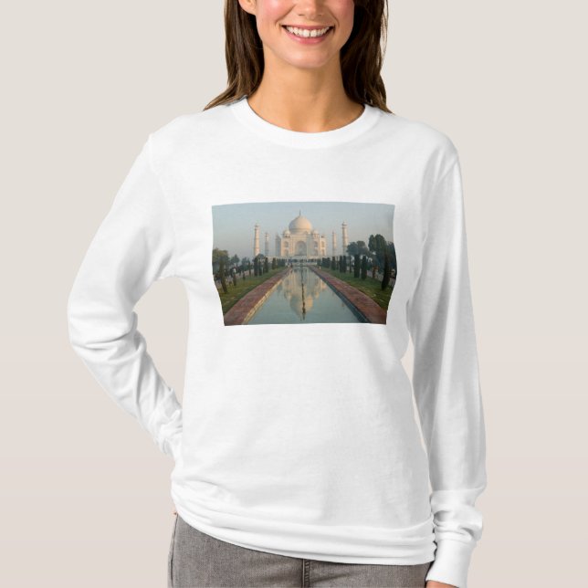 Camiseta INDIA, Uttar Pradesh, Agra: Taj Mahal, mañana (Anverso)