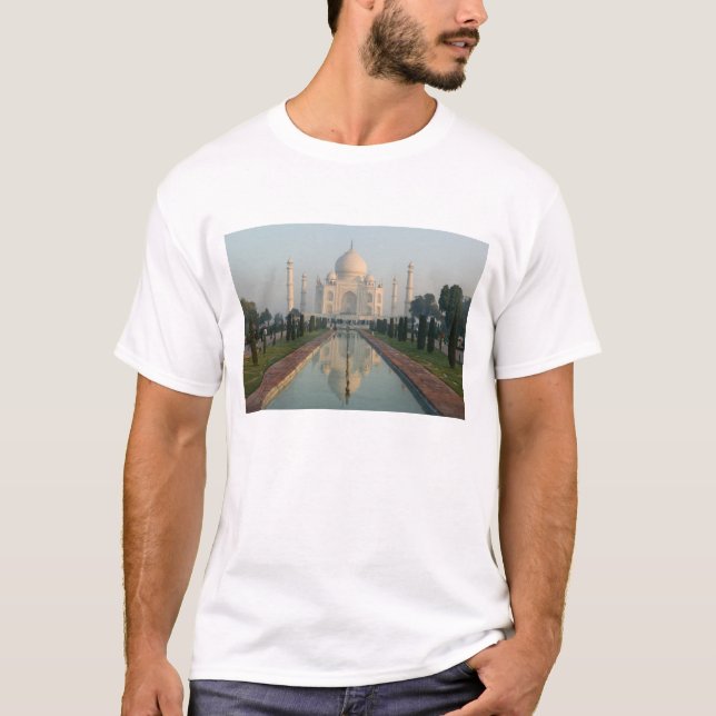 Camiseta INDIA, Uttar Pradesh, Agra: Taj Mahal, mañana (Anverso)