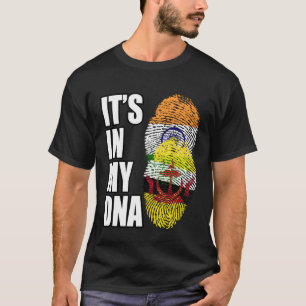Camiseta India Y Brunéi Mezclan Patrimonio De La Bandera De