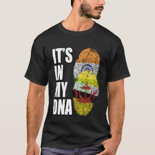 Camiseta India Y Brunéi Mezclan Patrimonio De La Bandera De