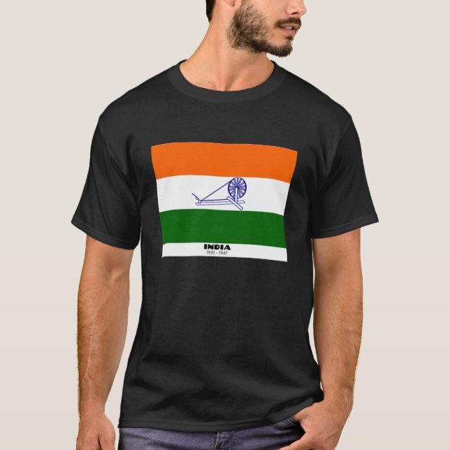Camiseta Indian flag 1931 ultimate fit know your country (Anverso)