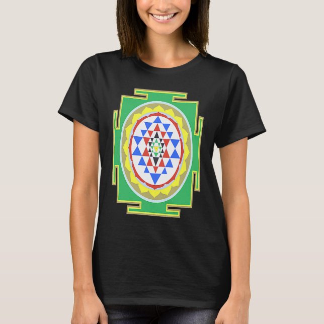 Camiseta Indian Hindu Wedding  for Indians Sri Yantra Diagr (Anverso)
