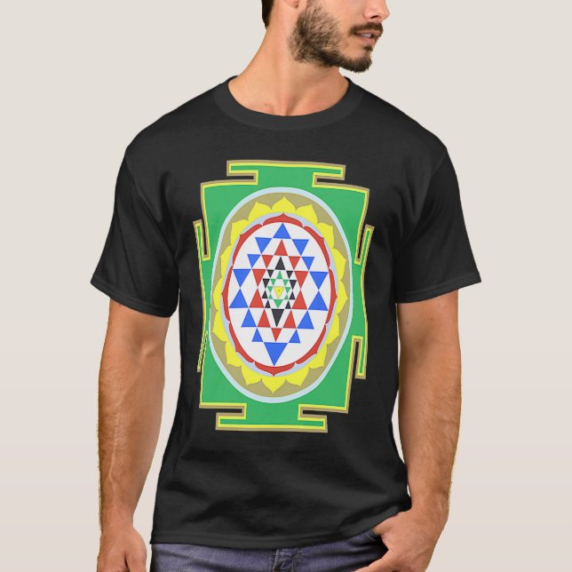 Camiseta Indian Hindu Wedding  for Indians Sri Yantra Diagr (Anverso)