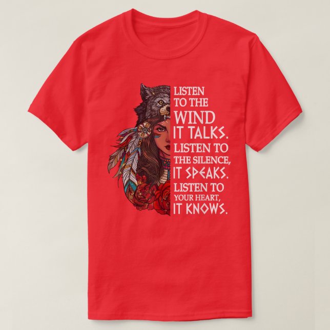 Camiseta Indian Proverb Native American Inspirational Motiv (Diseño del anverso)