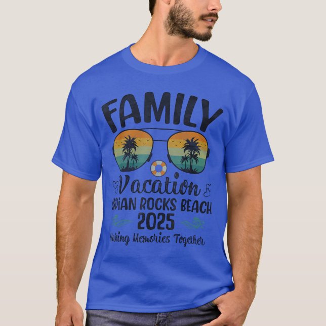 Camiseta Indian Rocks Beach Florida Family Vacation 2025 Su (Anverso)