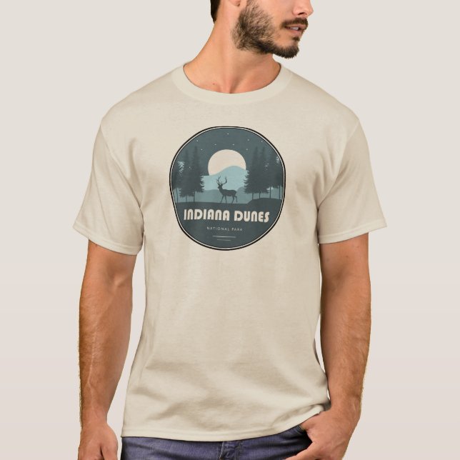 Camiseta Indiana Dunes National Park Deer (Anverso)