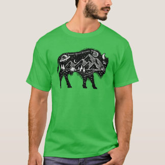 Camiseta Indiana Dunes National Park Starry Sky Bison
