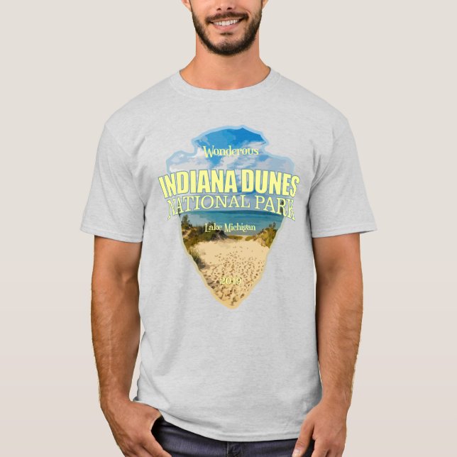 Camiseta Indiana Dunes NP (punta de flecha) (Anverso)
