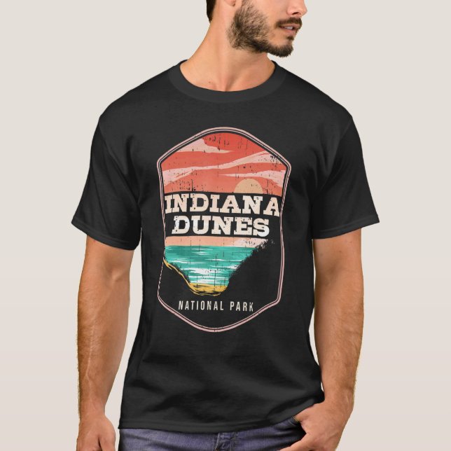 Camiseta Indiana Dunes US Parque Indiana Trave Turístico (Anverso)