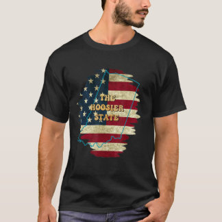 Camiseta Indiana En Us Flag Motto