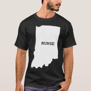 Camiseta Indiana Enfermera State RN CNA LPN Apreciación reg