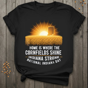 Camiseta Indiana Fuerte Hogar donde brillan los campos de