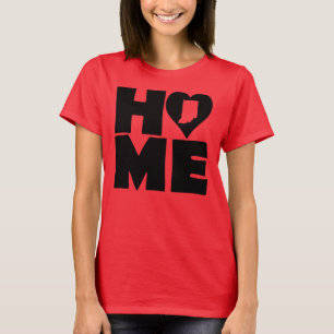 Camiseta Indiana Home Heart State Tees