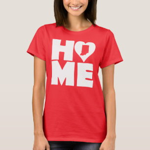 Camiseta Indiana Home Heart State Tees T-Shirt