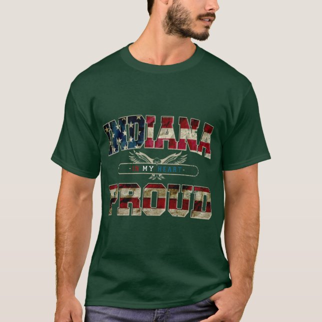 Camiseta Indiana In My Heart Gift Proud Strong Awesome Desi (Anverso)