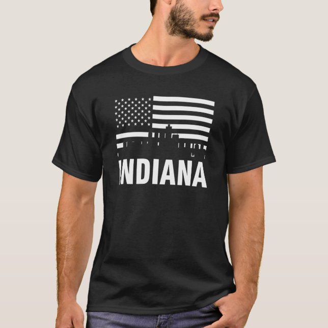 Camiseta Indiana Indiana Estado Americano 1 (Anverso)