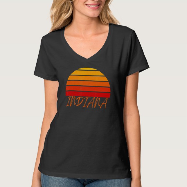 Camiseta Indiana   Indiana Graphic Tees For Women Men IN (Anverso)