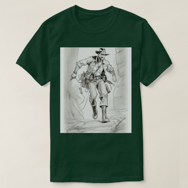 Camiseta Indiana Jones Adventure TShirt (Diseño del anverso)