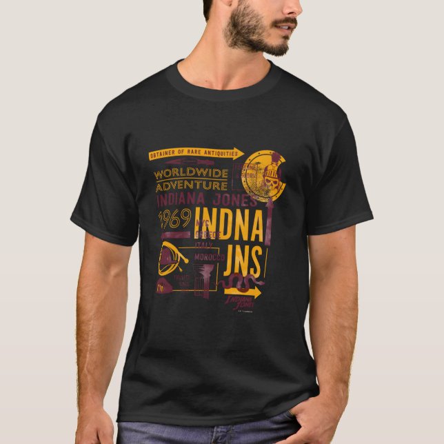 Camiseta Indiana Jones And The Dial Of Destiny Worldwide Ad (Anverso)