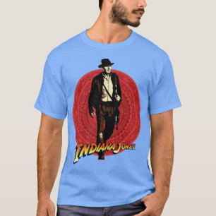 Camiseta indiana jones creme retro vintage TShirt