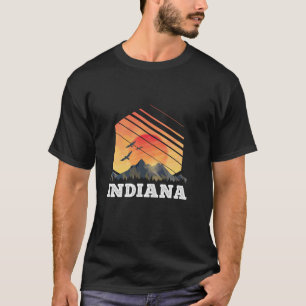 Camiseta Indiana Mountain Sunset USA America Gifts