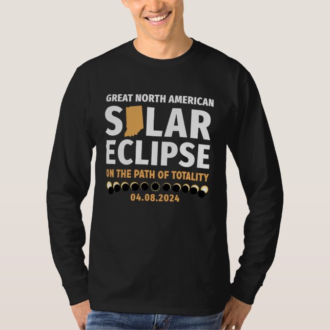 Camiseta Indiana On The Path Of Totality Solar Eclipse 04 0 (Anverso)
