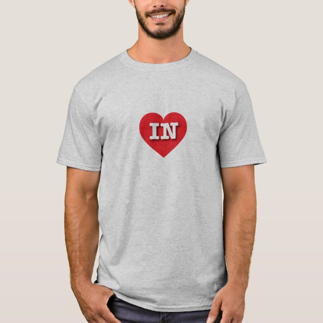 Camiseta Indiana Red Heart - Amo IN (Anverso)