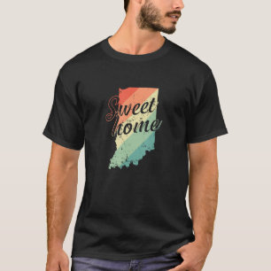 Camiseta Indiana Sweet Home Map USA America