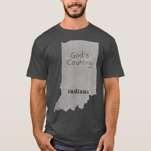 Camiseta Indiana Tshirt Indiana es el país de Dios Indiana 