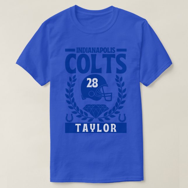Camiseta Indianapolis Colts Taylor 28 American (Diseño del anverso)