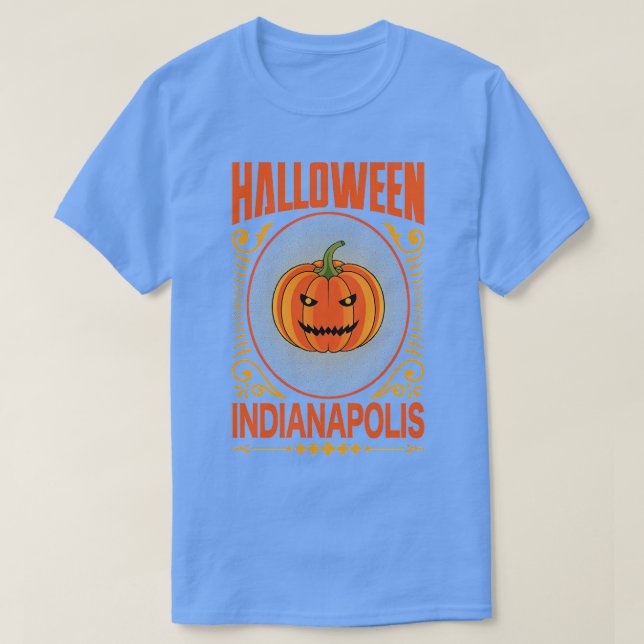 Camiseta Indianapolis Halloween Vintage (Diseño del anverso)