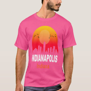 Camiseta Indianapolis Indiana Vintage Sunset Retro City Sta
