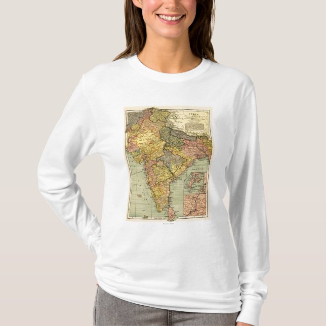 Camiseta IndiaPanoramic MapIndia (Anverso)